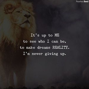 Never Giving Up